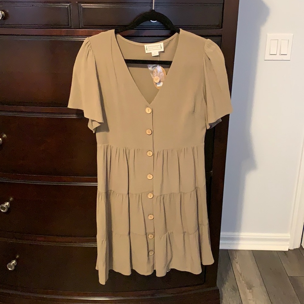 Small button dress.